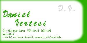 daniel vertesi business card